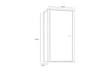 Elsassona Väggskåp 35x40 cm - Vit - Förvaring - Badrumsförvaring - Väggskåp & högskåp