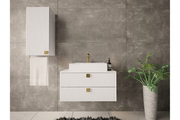 Glenndale Högskåp Badrum 73 cm - Vit - Förvaring - Badrumsförvaring - Väggskåp & högskåp