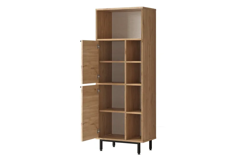 Liyakat Högskåp Badrum 161,6 cm - Valnöt - Förvaring - Badrumsförvaring - Väggskåp & högskåp