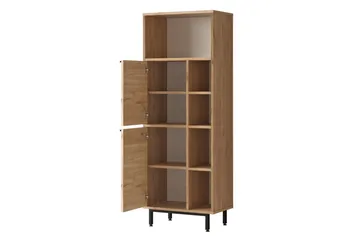 Liyakat Högskåp Badrum 161,6 cm - Valnöt - Förvaring - Badrumsförvaring - V äggskåp & högskåp