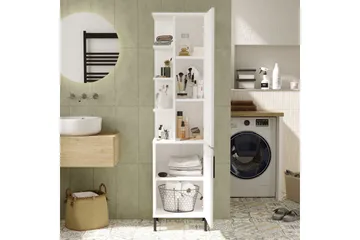 Rinorea Förvaringsskåp 45x173,6 cm - Vit - Förvaring - Badrumsförvaring - Väggskåp & högskåp