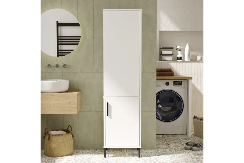 Rinorea Förvaringsskåp 45x173,6 cm - Vit - Förvaring - Badrumsförvaring - Väggskåp & högskåp