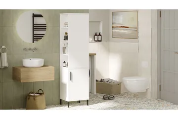 Rinorea Förvaringsskåp 45x173,6 cm - Vit - Förvaring - Badrumsförvaring - Väggskåp & högskåp