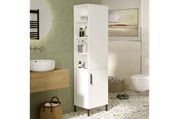 Rinorea Förvaringsskåp 45x173,6 cm - Vit - Förvaring - Badrumsförvaring - Väggskåp & högskåp