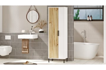 Rinorea Förvaringsskåp 50,4x165 cm - Brun - Förvaring - Badrumsförvaring - Väggskåp & högskåp