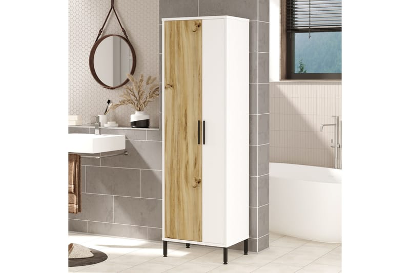 Rinorea Förvaringsskåp 50,4x165 cm - Brun - Förvaring - Badrumsförvaring - Väggskåp & högskåp