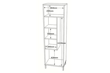Rinorea Förvaringsskåp 50,4x165 cm - Brun - Förvaring - Badrumsförvaring - Väggskåp & högskåp