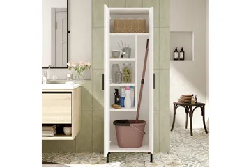 Rinorea Förvaringsskåp 50,4x165 cm - Vit - Förvaring - Badrumsförvaring - Väggskåp & högskåp