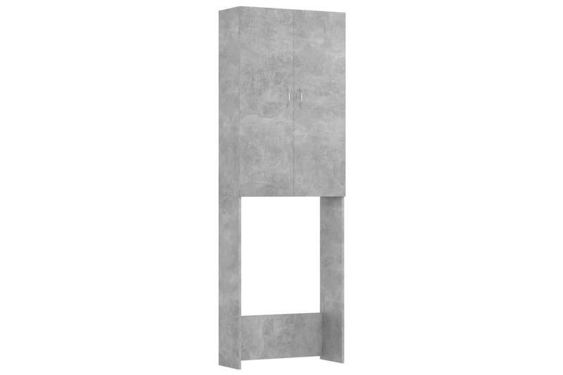 Tvättmaskinsskåp betonggrå 64x25,5x190 cm - Grå - Väggskåp & högskåp - Badrumsskåp
