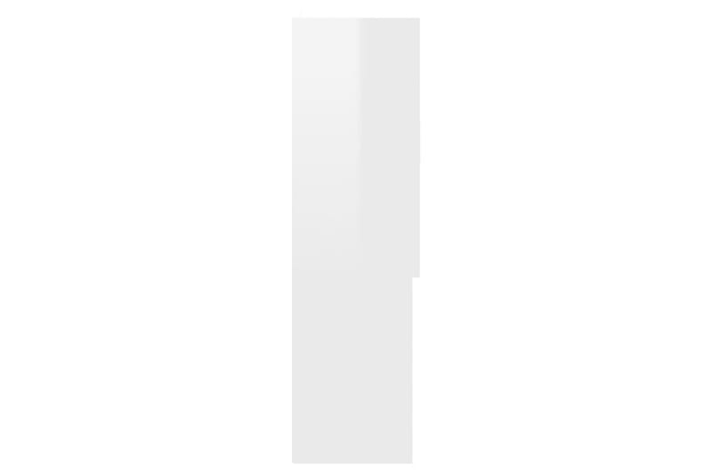 Tvättmaskinsskåp vit högglans 70,5x25,5x90 cm - Väggskåp & högskåp - Badrumsskåp
