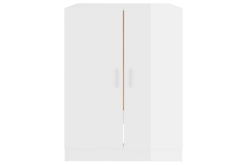 Tvättmaskinsskåp vit högglans 71x71,5x91,5 cm - Väggskåp & högskåp - Badrumsskåp