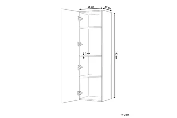 Waper Badrumsskåp - Grå - Förvaring - Badrumsförvaring - Väggskåp & högskåp