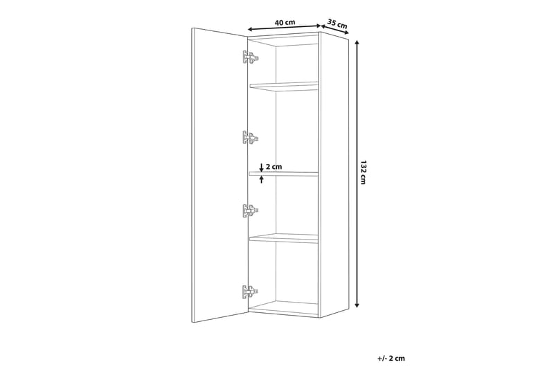 Waper Badrumsskåp - Grå - Förvaring - Badrumsförvaring - Väggskåp & högskåp