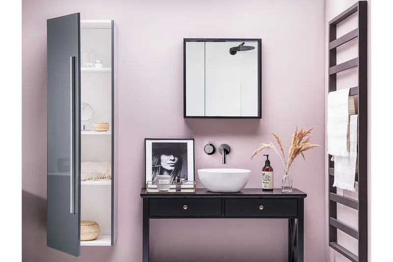 Waper Badrumsskåp - Grå - Förvaring - Badrumsförvaring - Väggskåp & högskåp