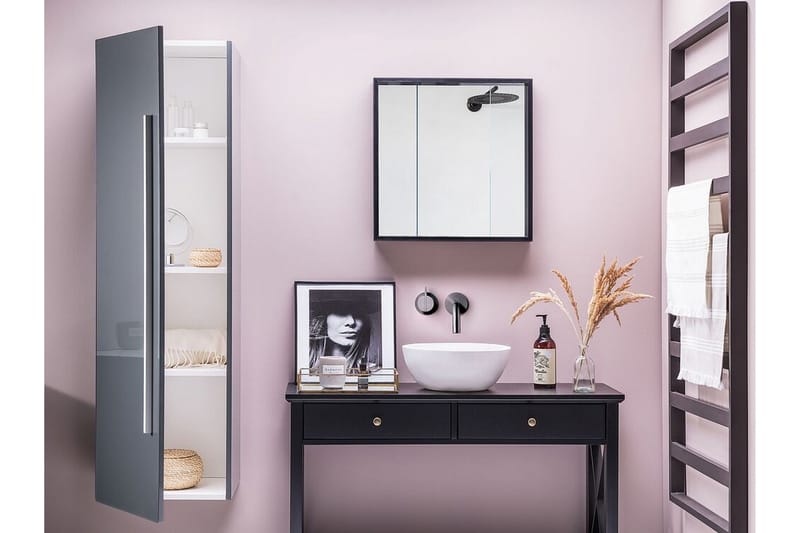 Waper Badrumsskåp - Grå - Förvaring - Badrumsförvaring - Väggskåp & högskåp