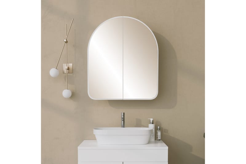 Väggskåp med Spegel Duigen 45 cm - Vit - Spegelskåp