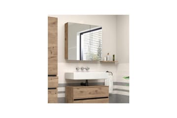 Väggskåp med spegel Loft24 Wisla Väggskåp med Spegel 80x70 cm - Förvaring - Badrumsförvaring - Spegelskåp