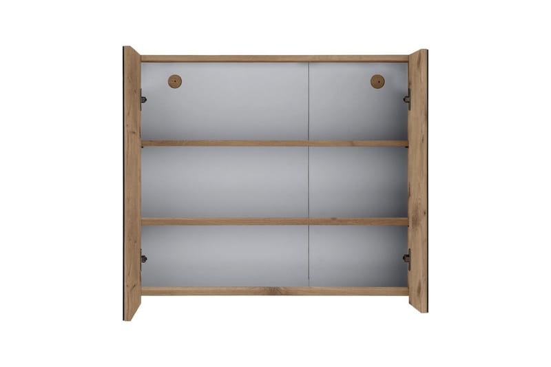 Väggskåp med spegel Loft24 Wisla Väggskåp med Spegel 80x70 cm - Förvaring - Badrumsförvaring - Spegelskåp