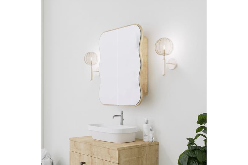 Väggskåp med Spegel Najmin 45 cm - Ek - Spegelskåp