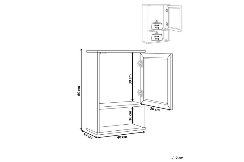 Väggskåp Rosell - Förvaring - Badrumsförvaring - Väggskåp & högskåp