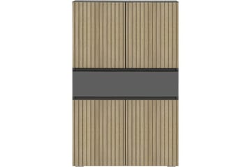 Wisla Högskåp till Badrum 130x76x35 cm - Grå - Förvaring - Badrumsförvaring - Väggskåp & högskåp