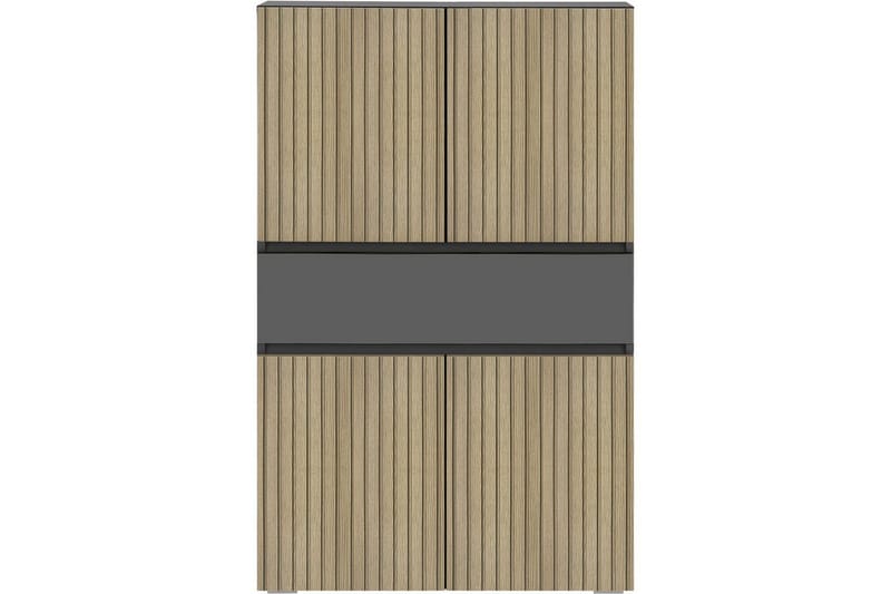 Wisla Högskåp till Badrum 130x76x35 cm - Grå - Förvaring - Badrumsförvaring - Väggskåp & högskåp