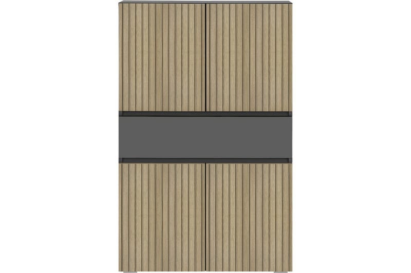 Wisla Högskåp till Badrum 130x76x35 cm - Grå - Förvaring - Badrumsförvaring - Väggskåp & högskåp