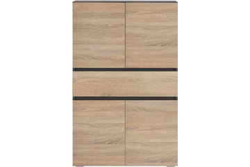 Wisla Högskåp till Badrum 130x76x35 cm - Grå - Förvaring - Badrumsförvaring - Väggskåp & högskåp