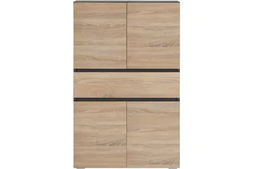 Wisla Högskåp till Badrum 130x76x35 cm - Grå - Förvaring - Badrumsförvaring - Väggskåp & högskåp