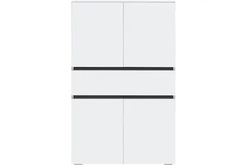 Wisla Högskåp till Badrum 130x76x35 cm - Vit - Förvaring - Badrumsförvaring - Väggskåp & högskåp