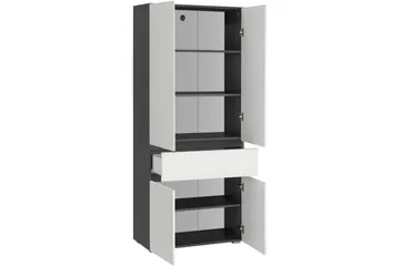 Wisla Högskåp till Badrum 180x76x37 cm - Vit - Förvaring - Badrumsförvaring - Väggskåp & högskåp