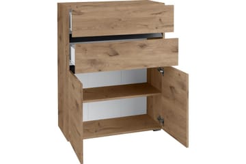 Wisla Högskåp till Badrum 98x76x35 cm - Natur - Förvaring - Badrumsförvaring - Väggskåp & högskåp