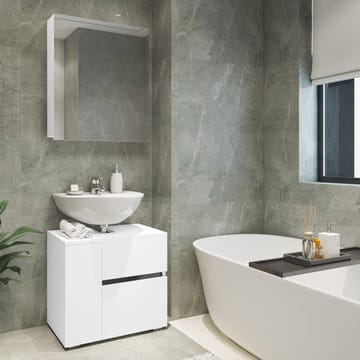 Wisla Väggskåp 60x70 cm - Vit - Förvaring - Badrumsförvaring - Spegelskåp