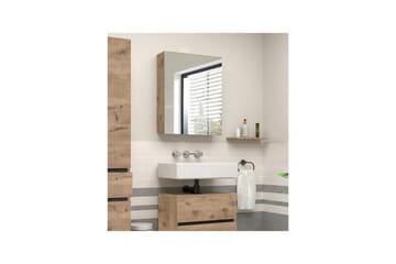 Wisla Väggskåp med Spegel 40x70 cm - Natur - F örvaring - Badrumsförvaring - Spegelskåp