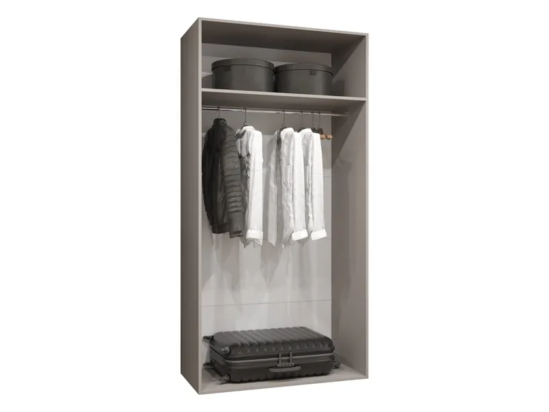 Barile Garderob med spegel 100 cm - svart - Förvaring - Garderober & garderobssystem
