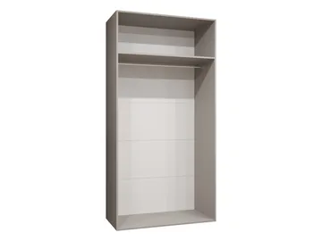 Barile Garderob med spegel 100 cm - Vit och guld - Förvaring - Garderober & garderobssystem