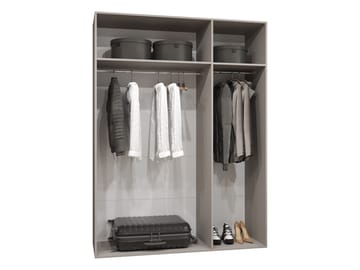 Barile Garderob med spegel 150 cm - kashmir / svart - Förvaring - Garderober & garderobssystem
