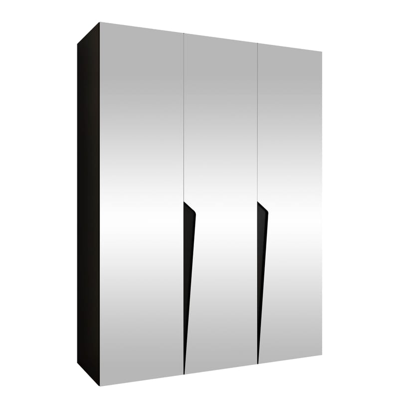Barile Garderob med spegel 150 cm - svart - Förvaring - Garderober & garderobssystem