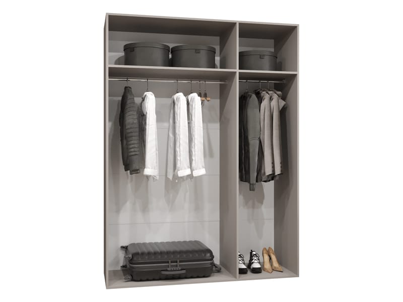 Barile Garderob med spegel 150 cm - svart - Förvaring - Garderober & garderobssystem