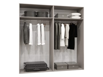 Barile Garderob med spegel 200 cm - guld - Förvaring - Garderober & garderobssystem