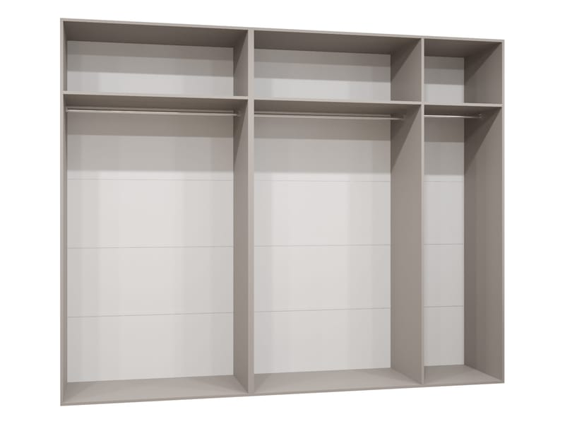Barile Garderob med spegel 250 cm - svart - Förvaring - Garderober & garderobssystem