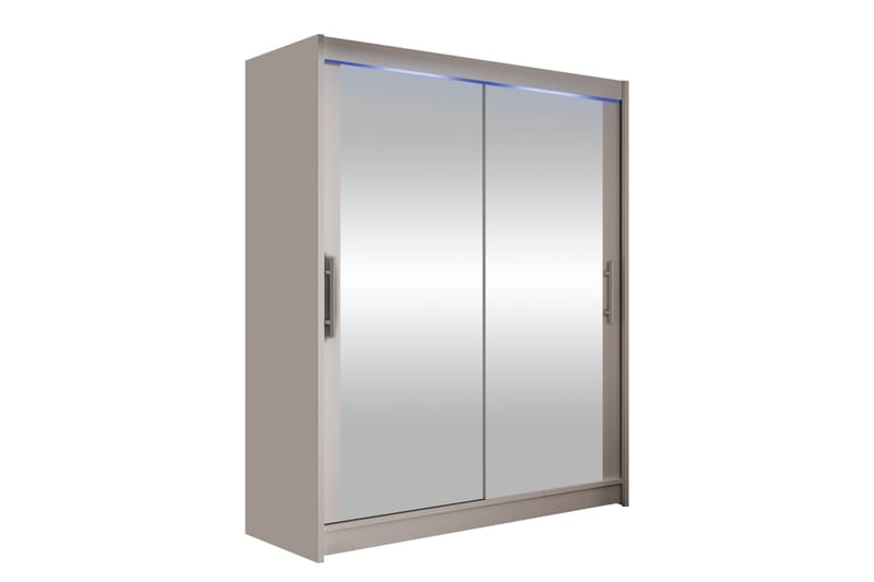 Bay Garderob m. Spegel 150x200 cm - Beige - Förvaring - Garderober & garderobssystem