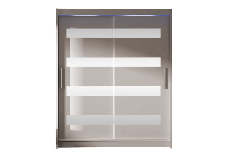 Bay Garderob m. Spegel 150x200 cm - Beige - Förvaring - Garderober & garderobssystem