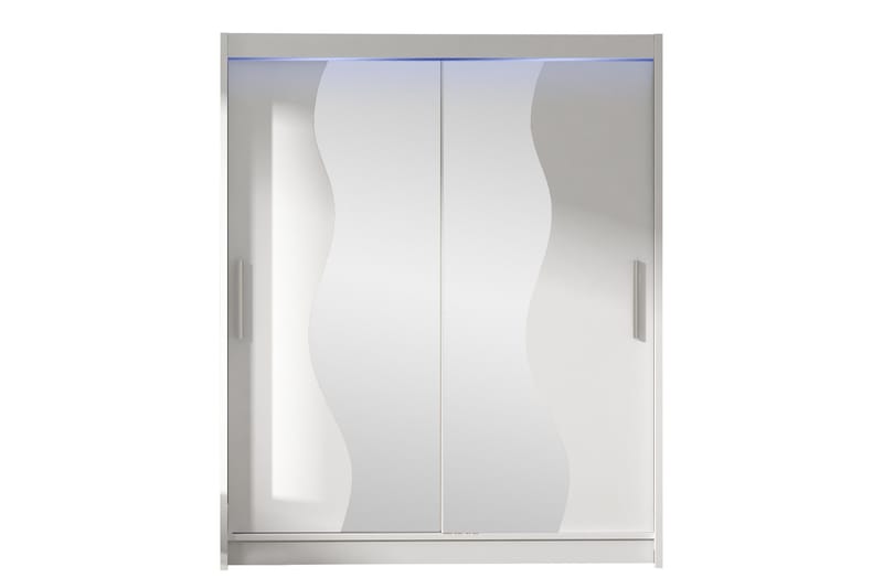 Bay Garderob m. Spegel 150x200 cm - Vit - Förvaring - Garderober & garderobssystem