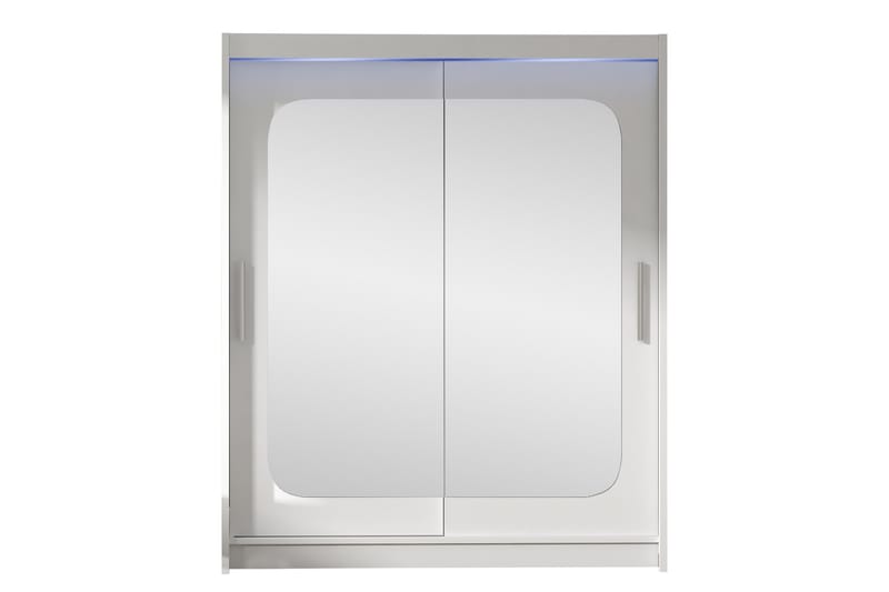 Bay Garderob m. Spegel 150x200 cm - Vit - Förvaring - Garderober & garderobssystem