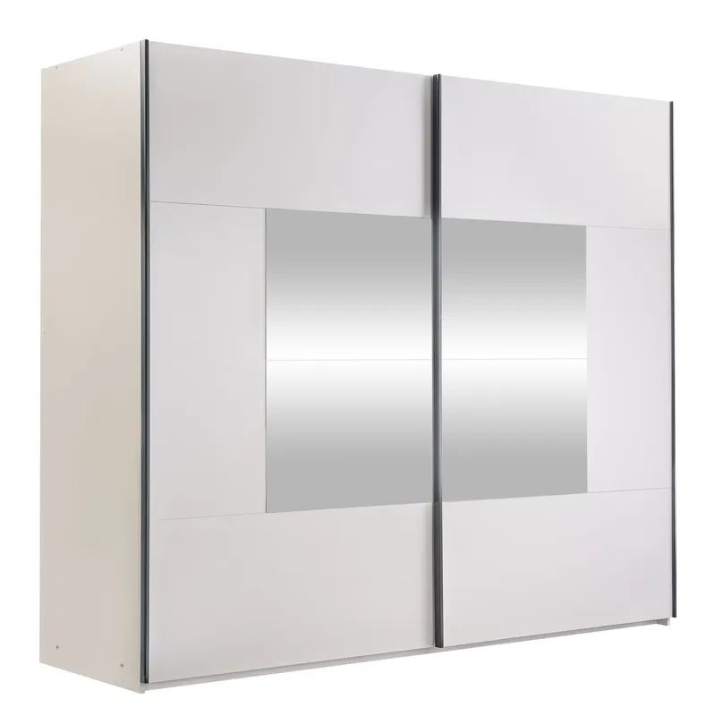 Binche Garderob med Spegel 250x215 cm, Beige