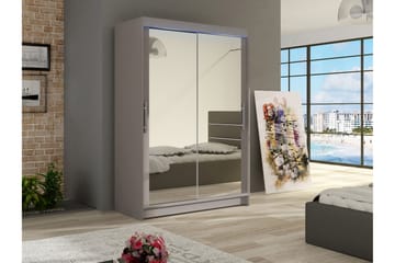 Biscayne Garderob m. Spegel 120x200 cm - Beige - Förvaring - Garderober & garderobssystem