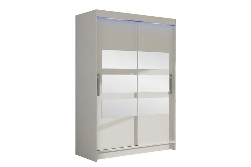 Biscayne Garderob m. Spegel 120x200 cm, Vit