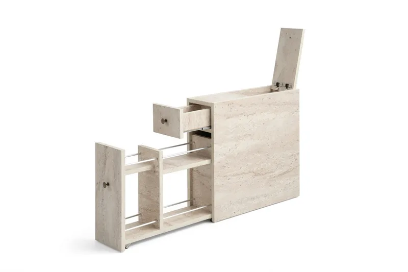 Calencie Badrumsskåp 20 cm - Marmor - Förvaring - Badrumsförvaring