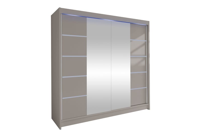 Canderbury Garderob m. Spegel 180x215 cm, Beige